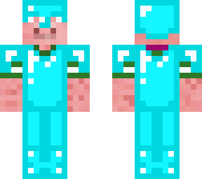 fake diamond armor pig
