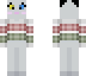 gray cat in a red and green crop top :3