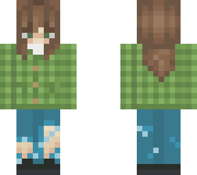 green cardigan