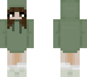 green hoodie girl edit