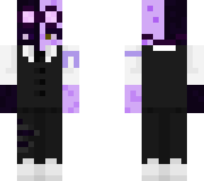 oc in a suit! with lavender ribbon