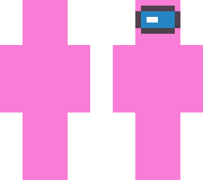 pink among us character with egg on head