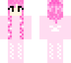 pink jacket and hair girl