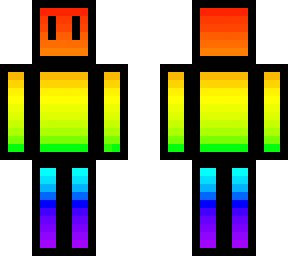 rainbow gradient with black outline