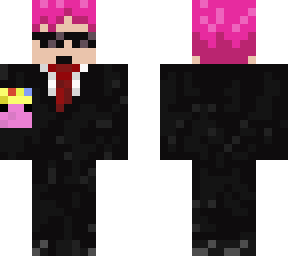 saiki in a suit with techno support