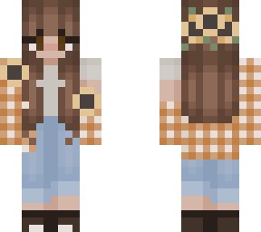 small edit sunflower girl