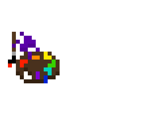 spider with paint palette