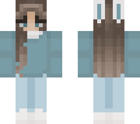 teal bunny girl
