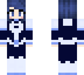 uraraka but blue.