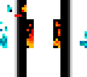white and black fire