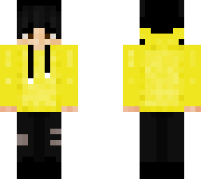 yellow hoodie