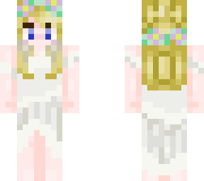 young woman in white