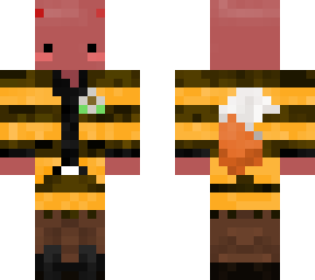 axolotl in bee suit