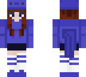 blue axolotl girl