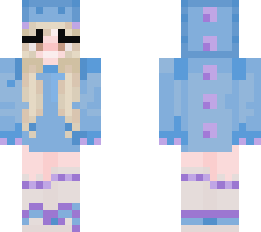blue dino girl