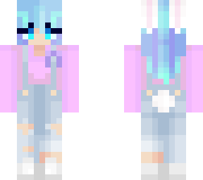 bun with ribbon