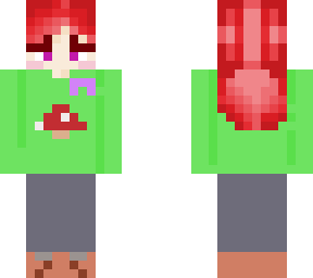 cancer awareness mushroom girl
