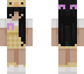 duck girl with cancer awareness ribbon