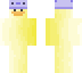 duck with axolotl hat