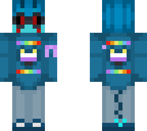 enby pride alien with cancer awareness ribbon
