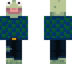 frog with square sweater