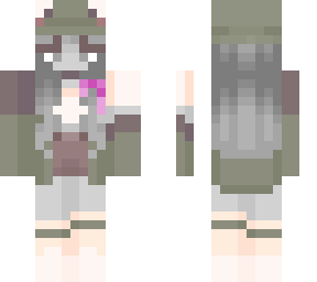 ghost girl with cancer ribbon