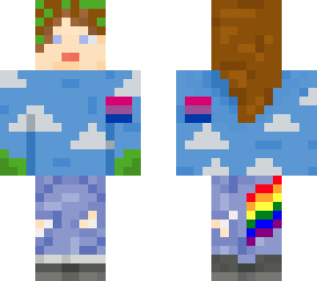 girl with cloud sweater, pride