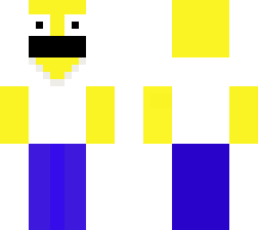 homer simpson with surprise with face add ons in the minecraft settings