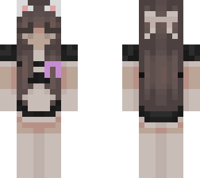 maid outfit with cancer ribbon
