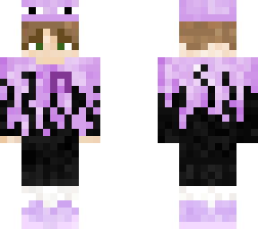 male purple flame hoodie