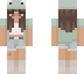 me with frog hat