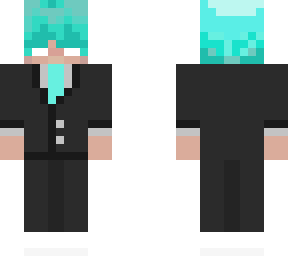 me with light blue hair