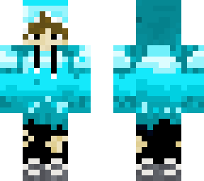 minecraft cyan dragon boy