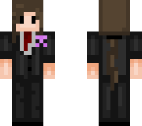 my *normal* skin (suit + cancer awareness ribbon)