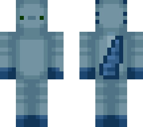 navy blue axolotl