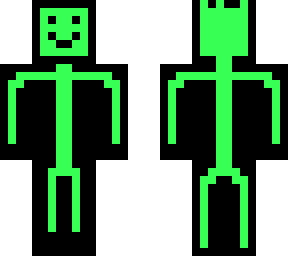 neon stick man