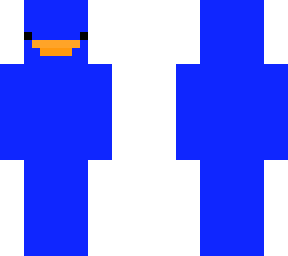 non detailed blue duck