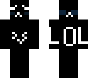 noob lol noob face look up in skin to see something magical