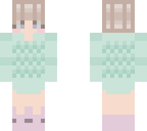 pastel green girl