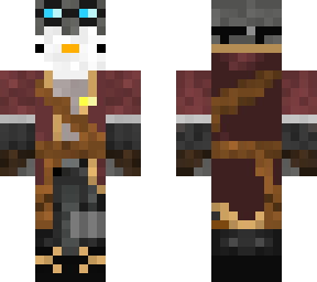 penguin with coat