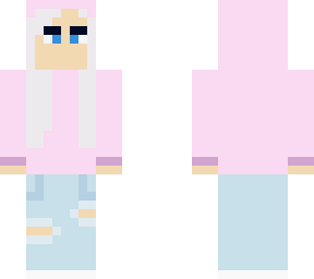 pink hoodie girl