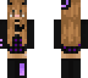 purple cute girl