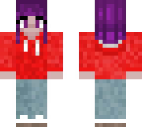 purple hair and redhood