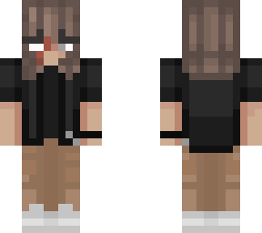 short hair black jacket
