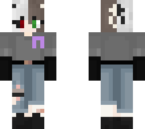 split hair reskin 2 purple ribbon