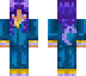 teal suit bluish hair (flowers added)