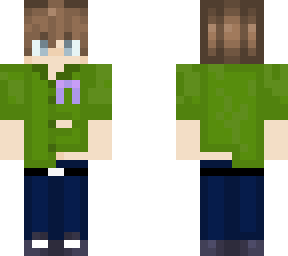 tubbo skin based of fan-art purple ribbon