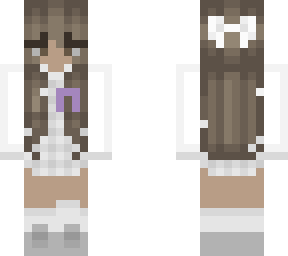 white blond plaid dress girl w techno support ribbon