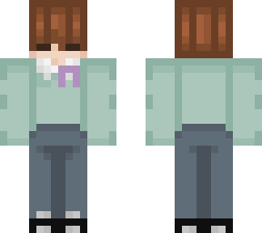 ~cyan sweater but with cancer ribbon~ (for technoblade)