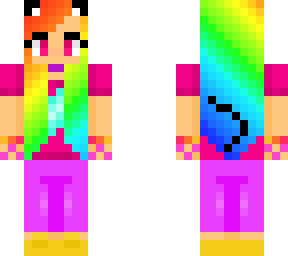 {rainbow cat girl} ;)